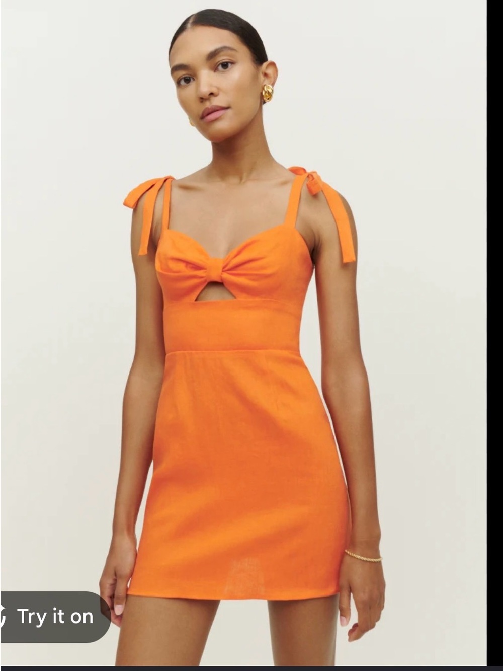 Reformation Pearson Linen Dress
